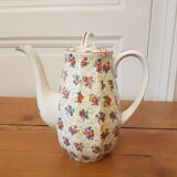 Flowered teapot porcelain limoges