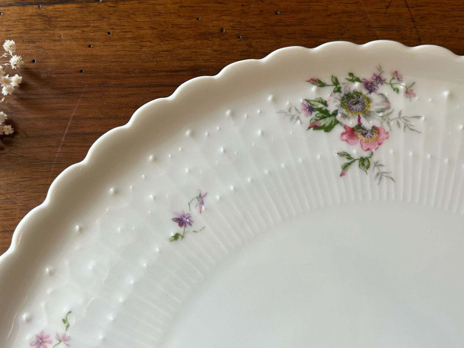 Limoges porcelain pie dish - Boyer
