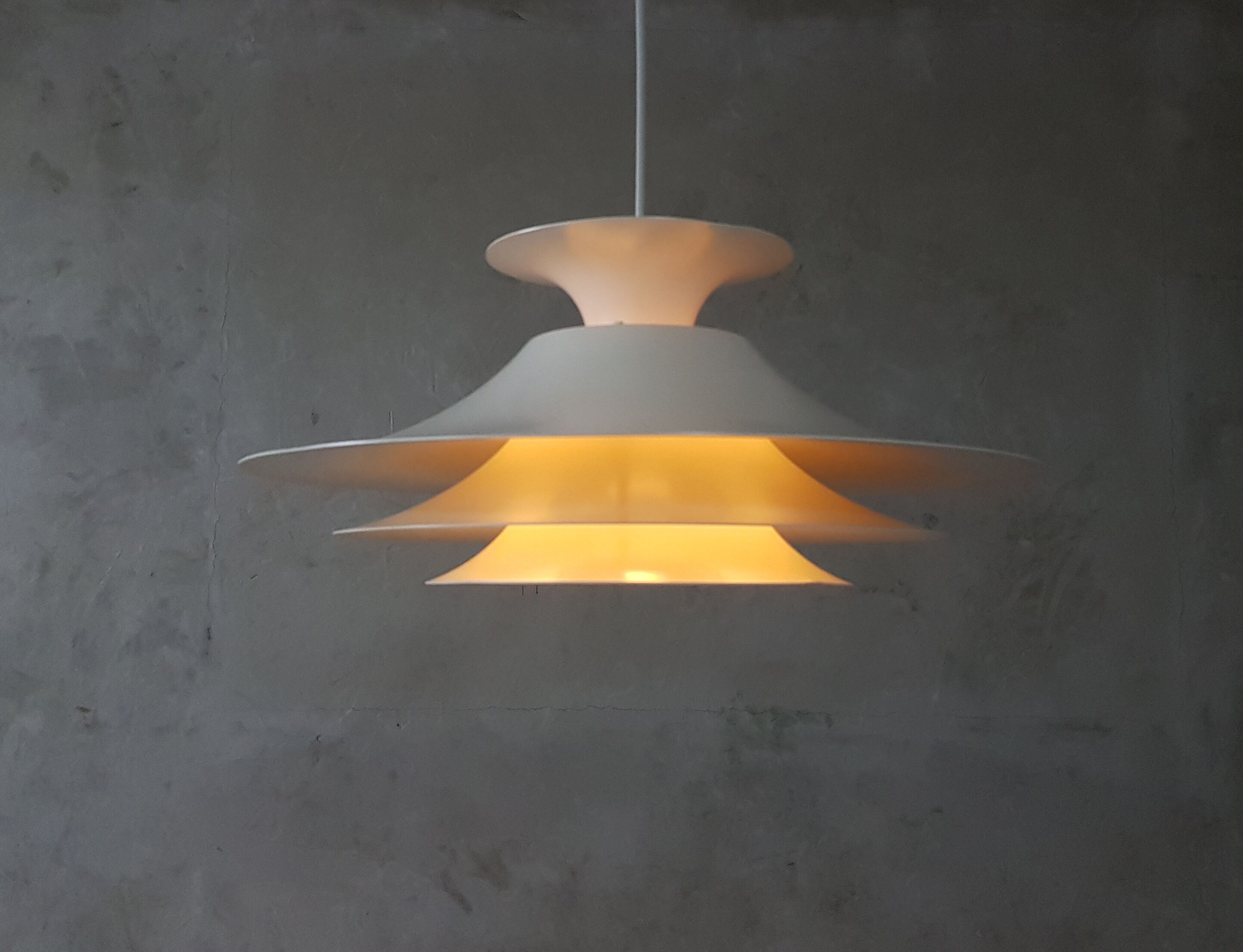Danish  white hanging lamp