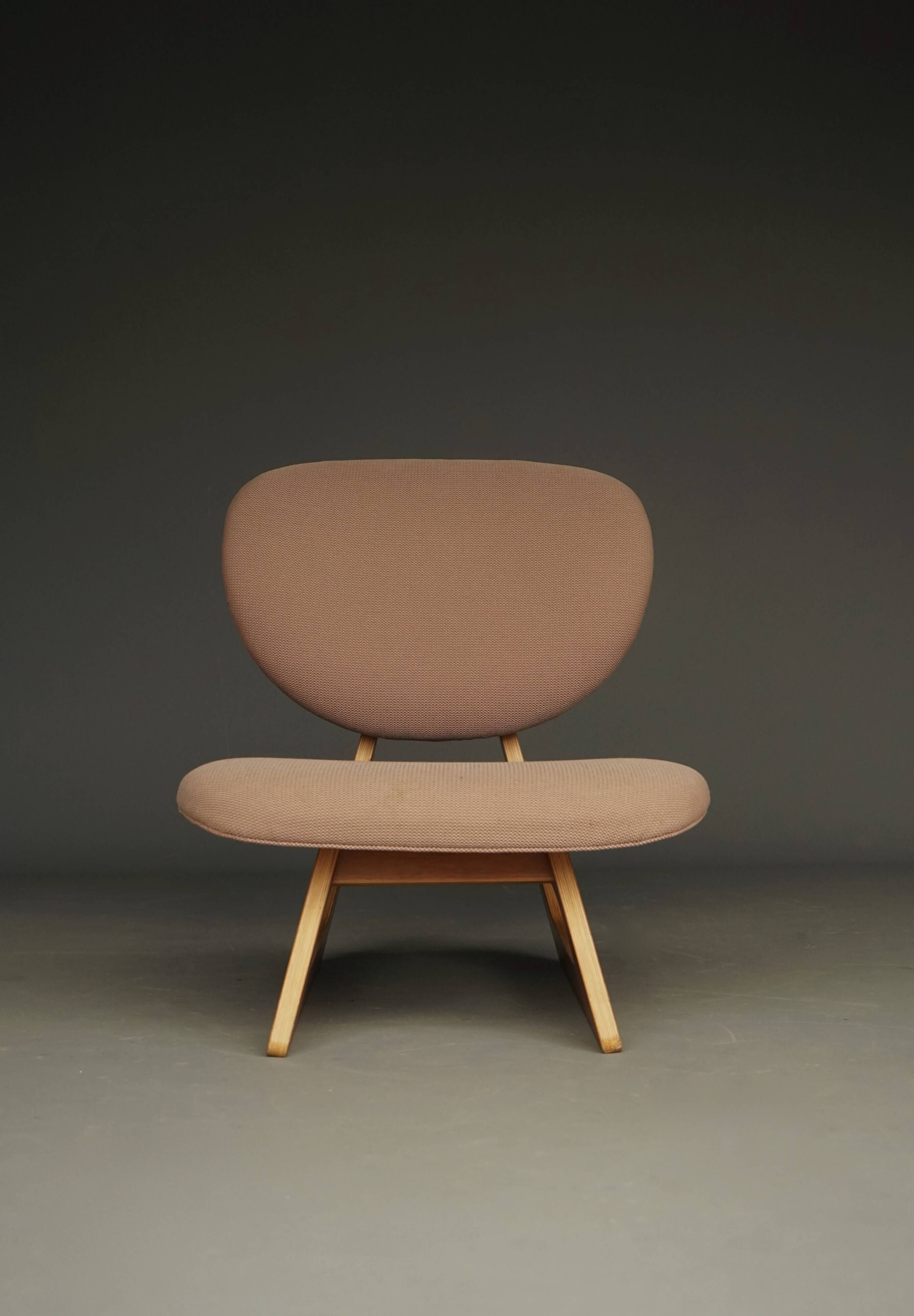 model 5016 Low Chair by Junzo Sakakura and Daisaku Cho, 1970s
