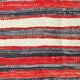 Red & Blue Large Vintage Kilim Rug, 200x352Cm