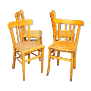 lot 4 chaises de bistrot deparaillées