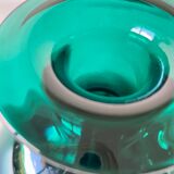 Blown glass vase signed holmegaard 1961