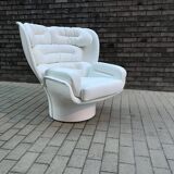 White Elda Joe Colombo chair Longhi, new condition!