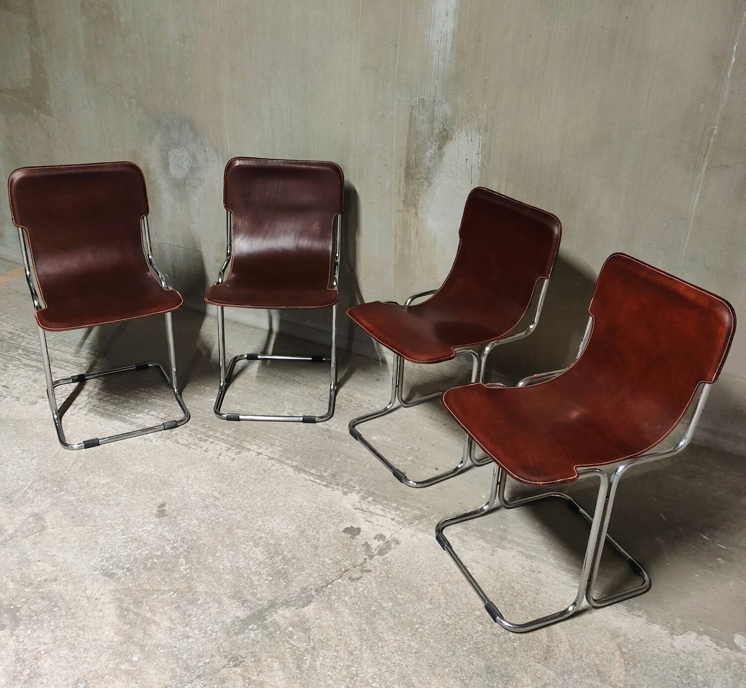 4 dining chairs model Calla by Antonio Ari Colombo for Arflex