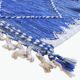 Tapis de couloir bleu