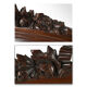 Carved wooden mirror