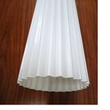 Suspension scandinave opaline blanc drapée