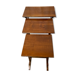 tables gigognes en merisier