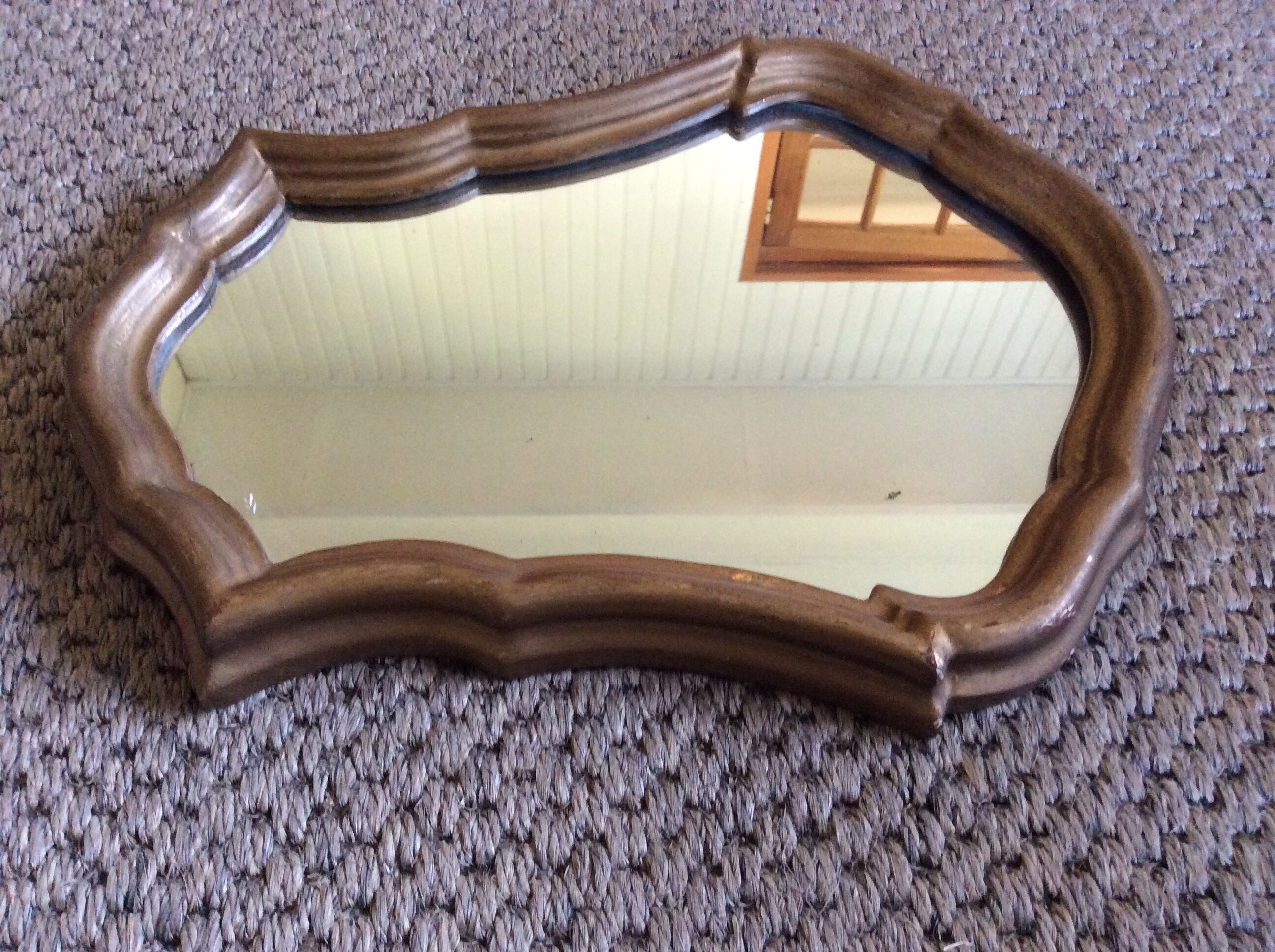 Gilded wooden mirror