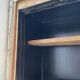 Oak sideboard with glass doors
