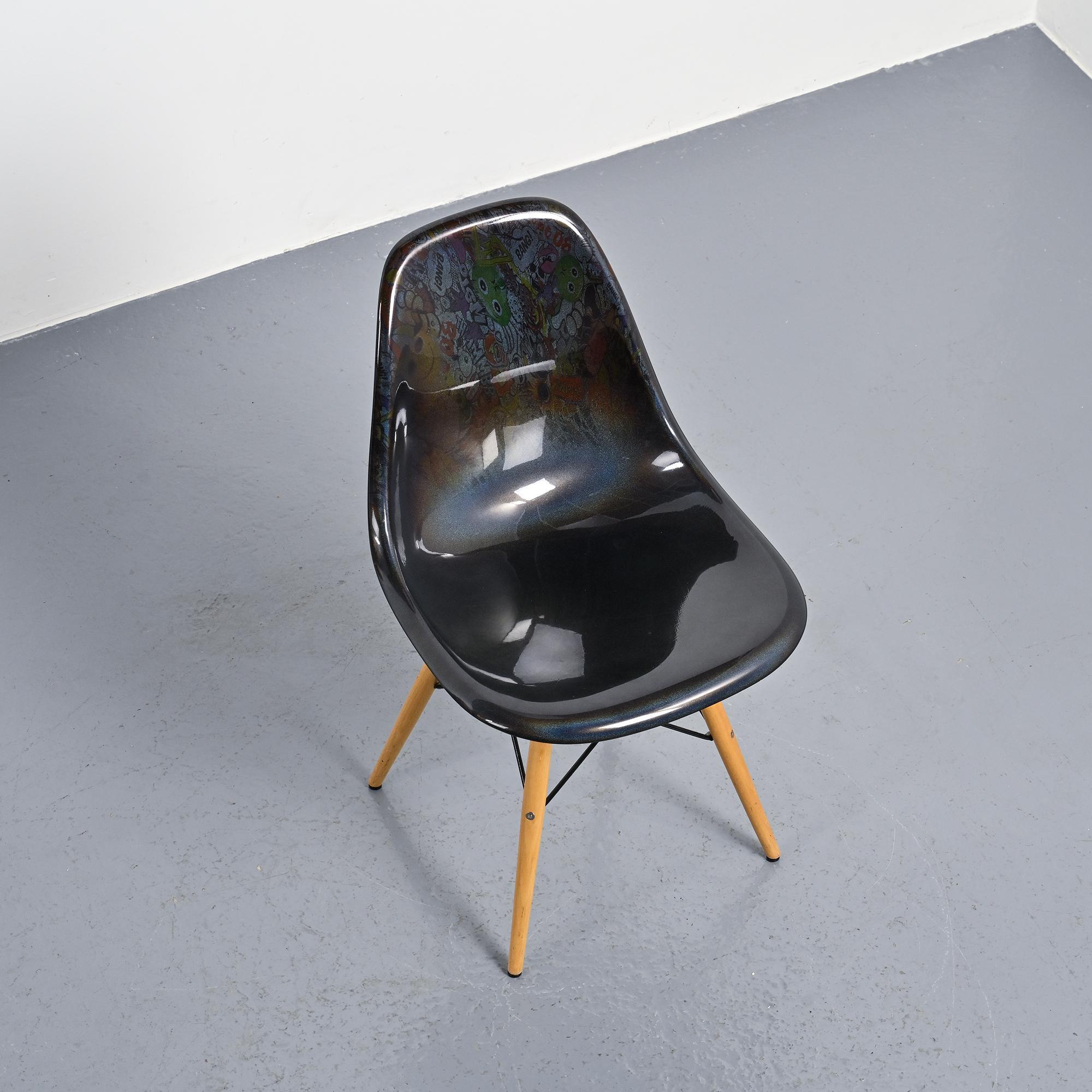 Eames chair customised by an artist, circa 2000