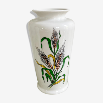 Porcelain vase botanical flowers