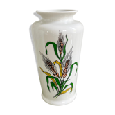 Porcelain vase botanical flowers