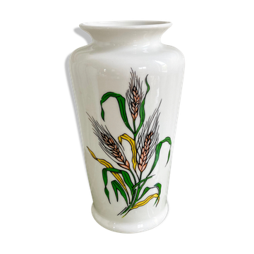 Porcelain vase botanical flowers