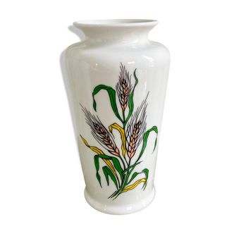 Porcelain vase botanical flowers