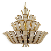 Chandelier en verre cristal par Palwa