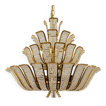 Chandelier en verre cristal par Palwa