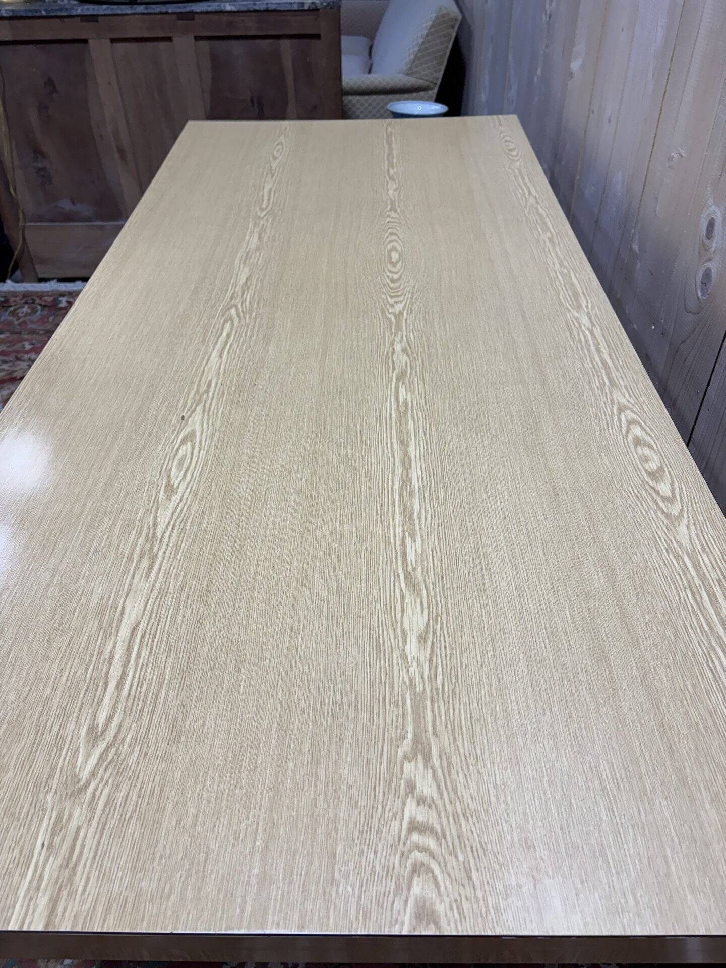 Oak and Formica dining table