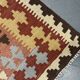 Traditional Multicolour Kilims Wool Area Geometric Carpet Tribal Kilim Rug