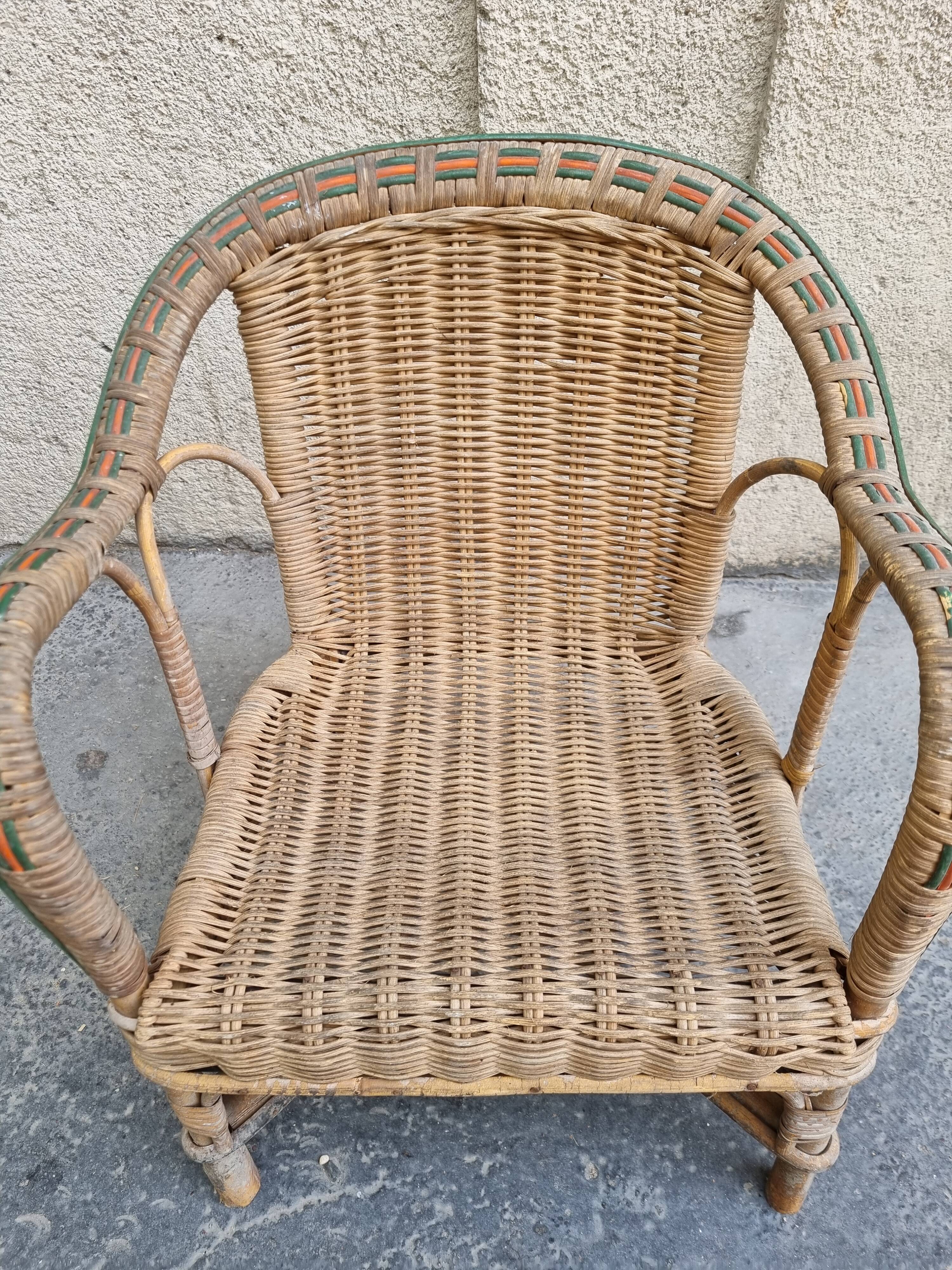 children's rattan chair