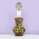 Vintage green & brown ceramic table lamp