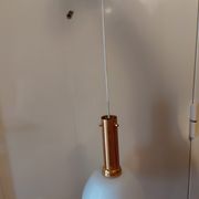 Suspension design opaline blanche