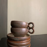 Ceramic Coffee Cup & Saucer Set