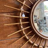 Rattan mirror