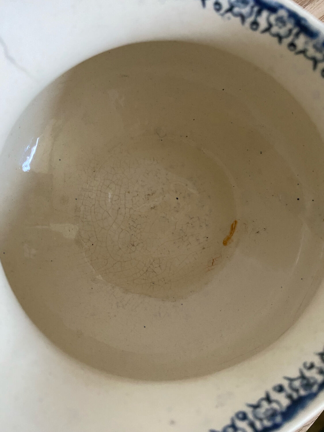 Ancien broc de toilette - porcelaine de Gien