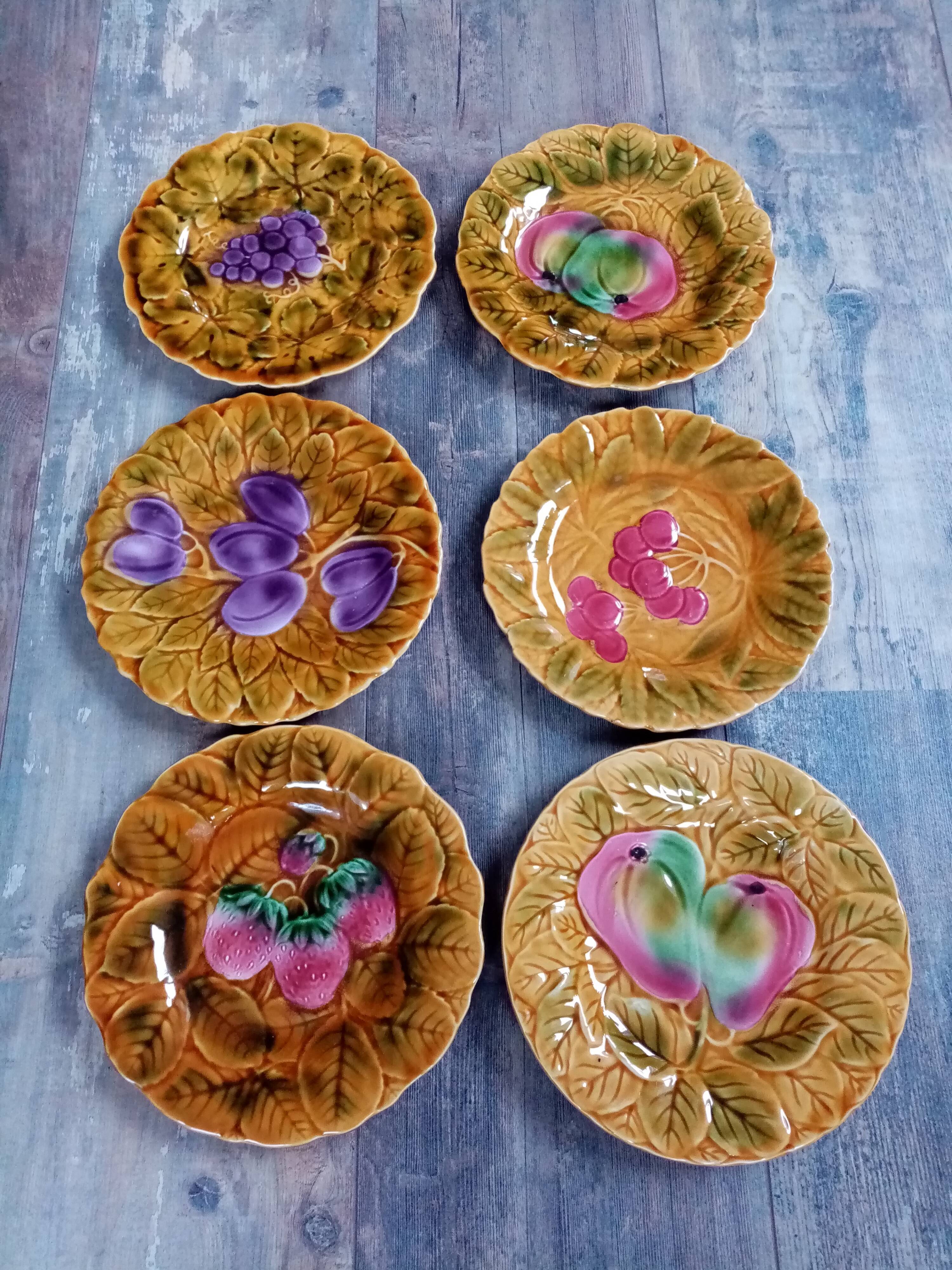 Sarreguemines dessert plates