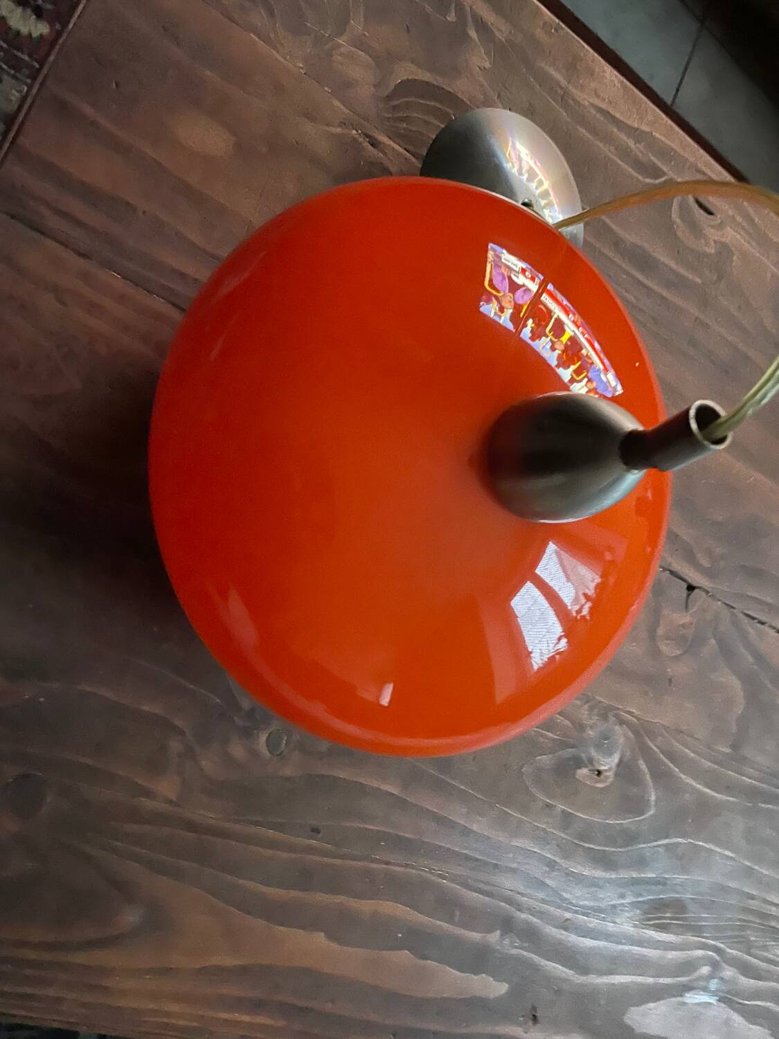 Suspension opaline vintage