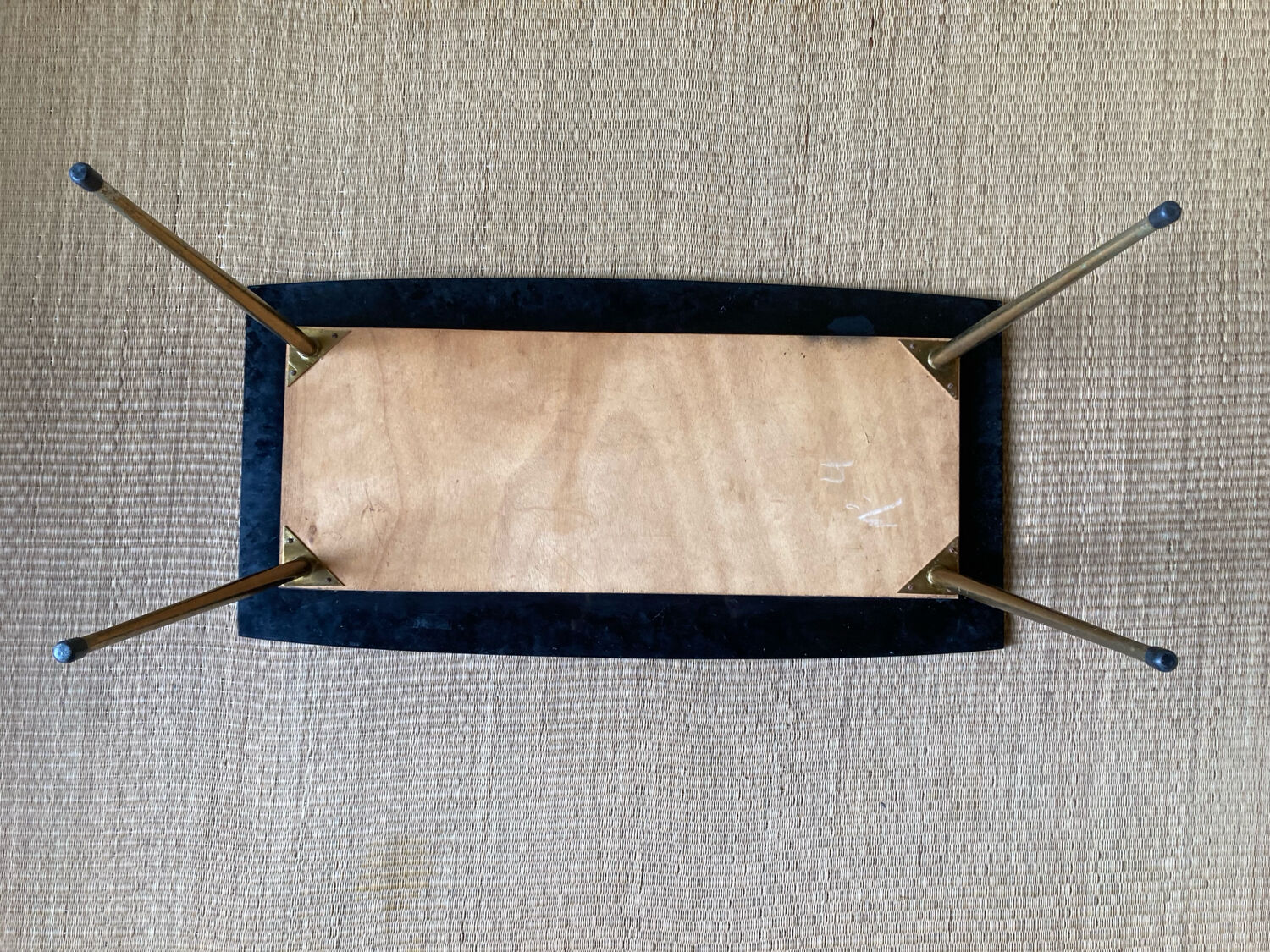 Vintage glass coffee table