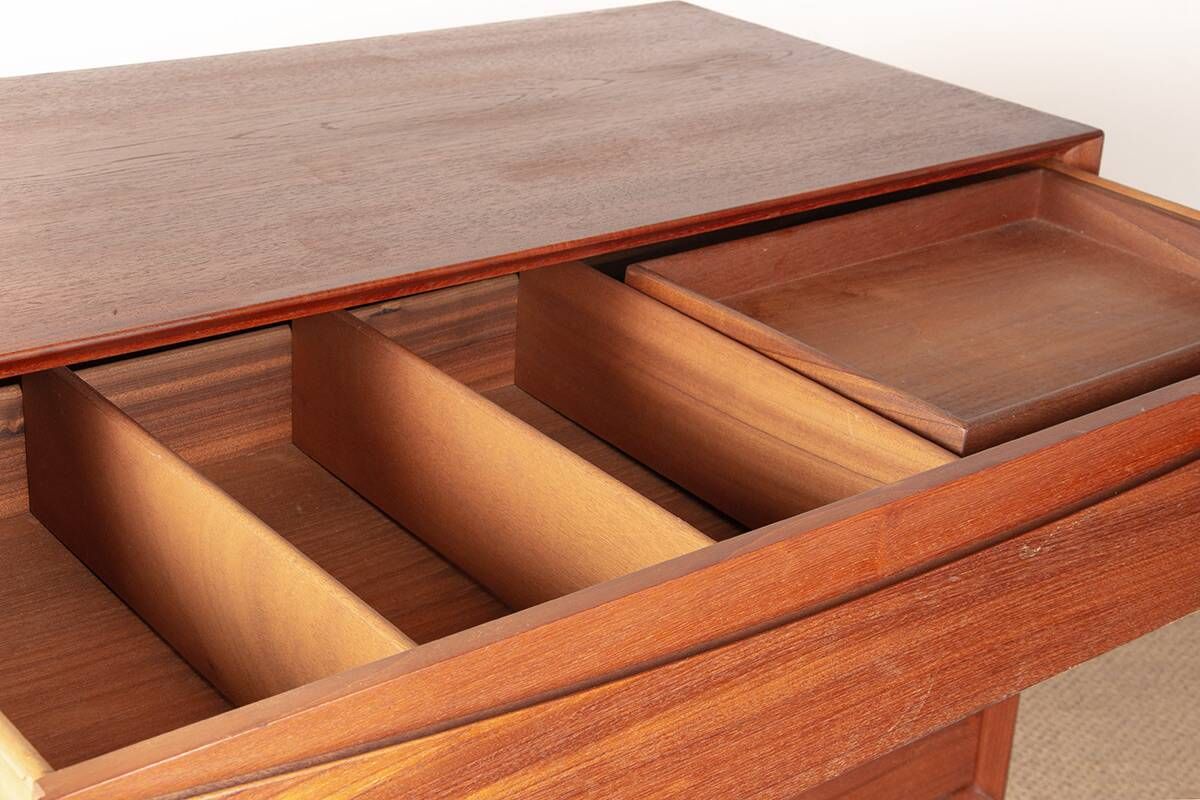 Commode Danoise en Teck, 4 tiroirs par Arne Vodder pour Sibast 1960.