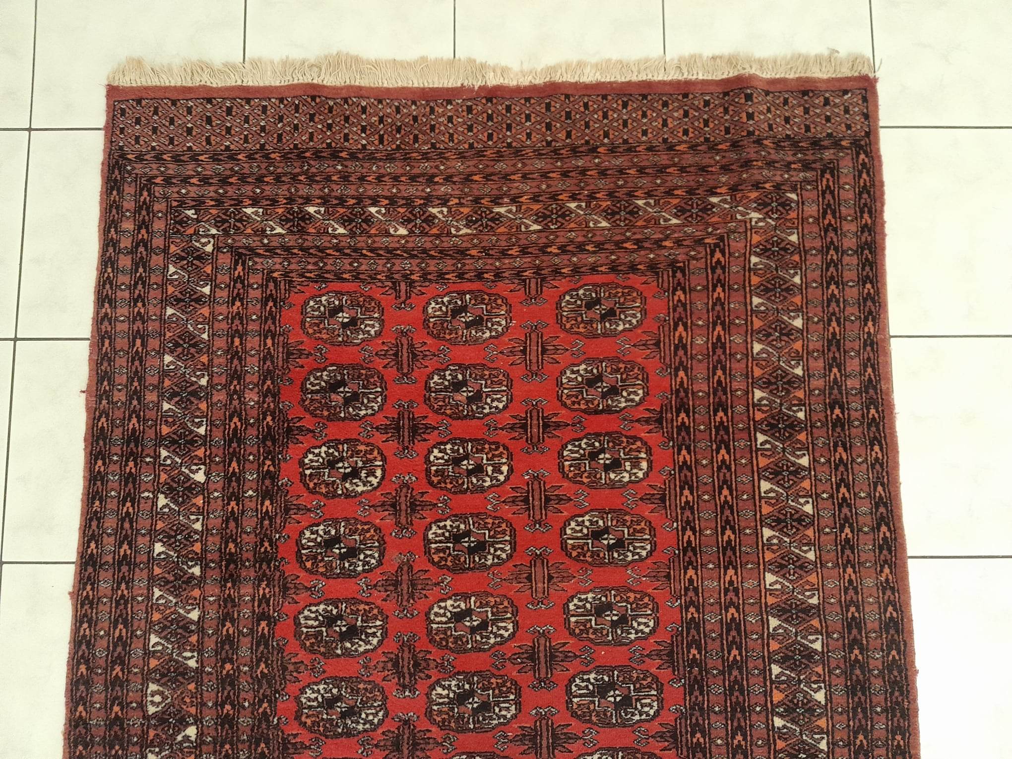 Handmade Bukhara carpet 181x125cm