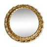 Golden round mirror 27cm