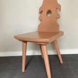 Raw wood chair