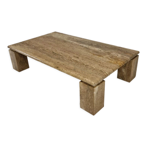 Table basse italienne en travertin,