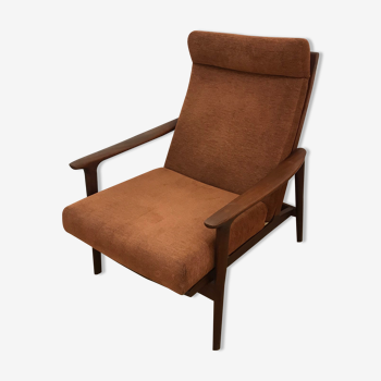 Fauteuil scandinave en teck 1960