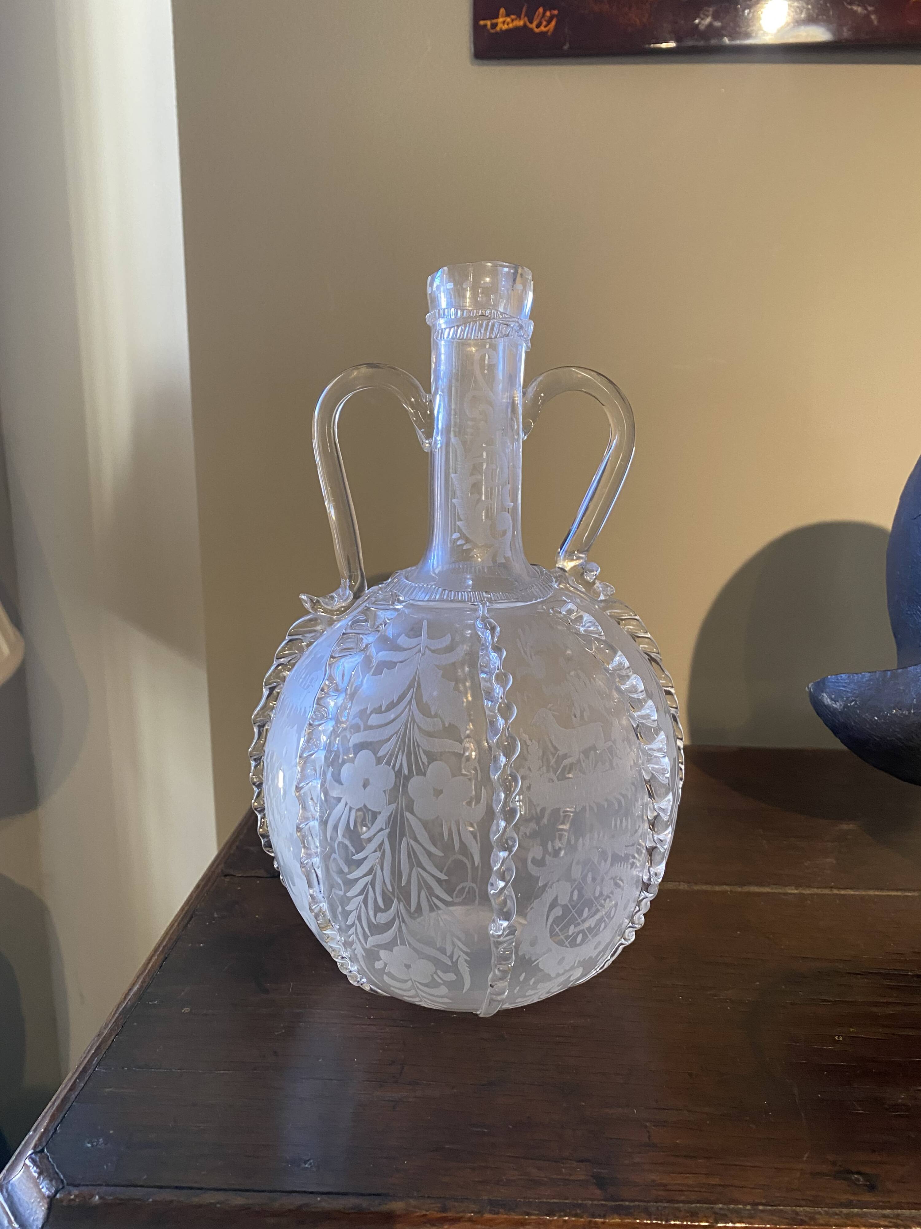 18s blown glass bottle