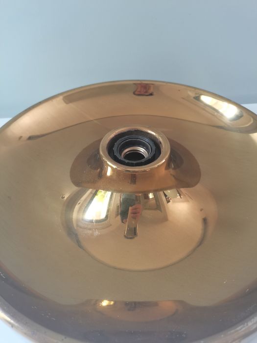 Italian brass wall lamp, diam. 39 cm
