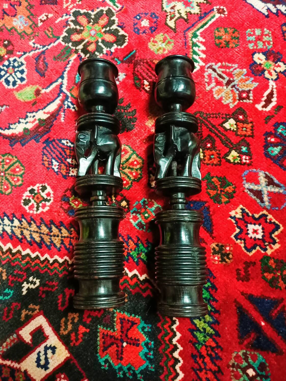 Ebony candlesticks