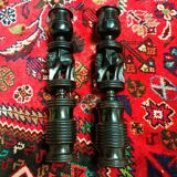 Ebony candlesticks