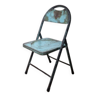 Industrial metal chair