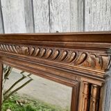 Rectangular mirror, wooden trumeau 120x139