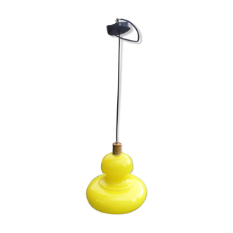 Suspension opaline jaune