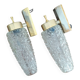 Pair of molded glass wall sconces
