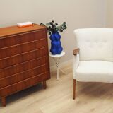 Cream armchair, Danish design, 1970s, production: Denmark