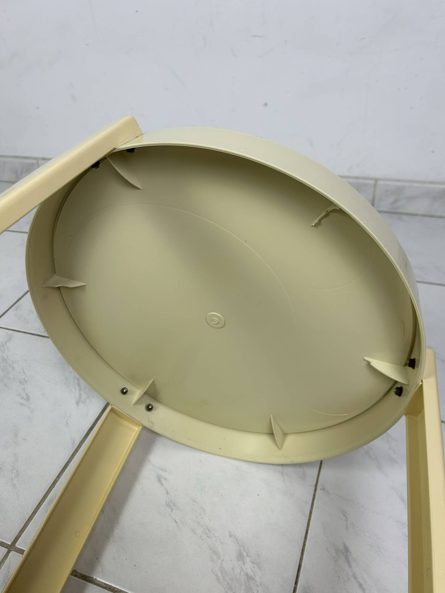 Vintage space age trolley side table