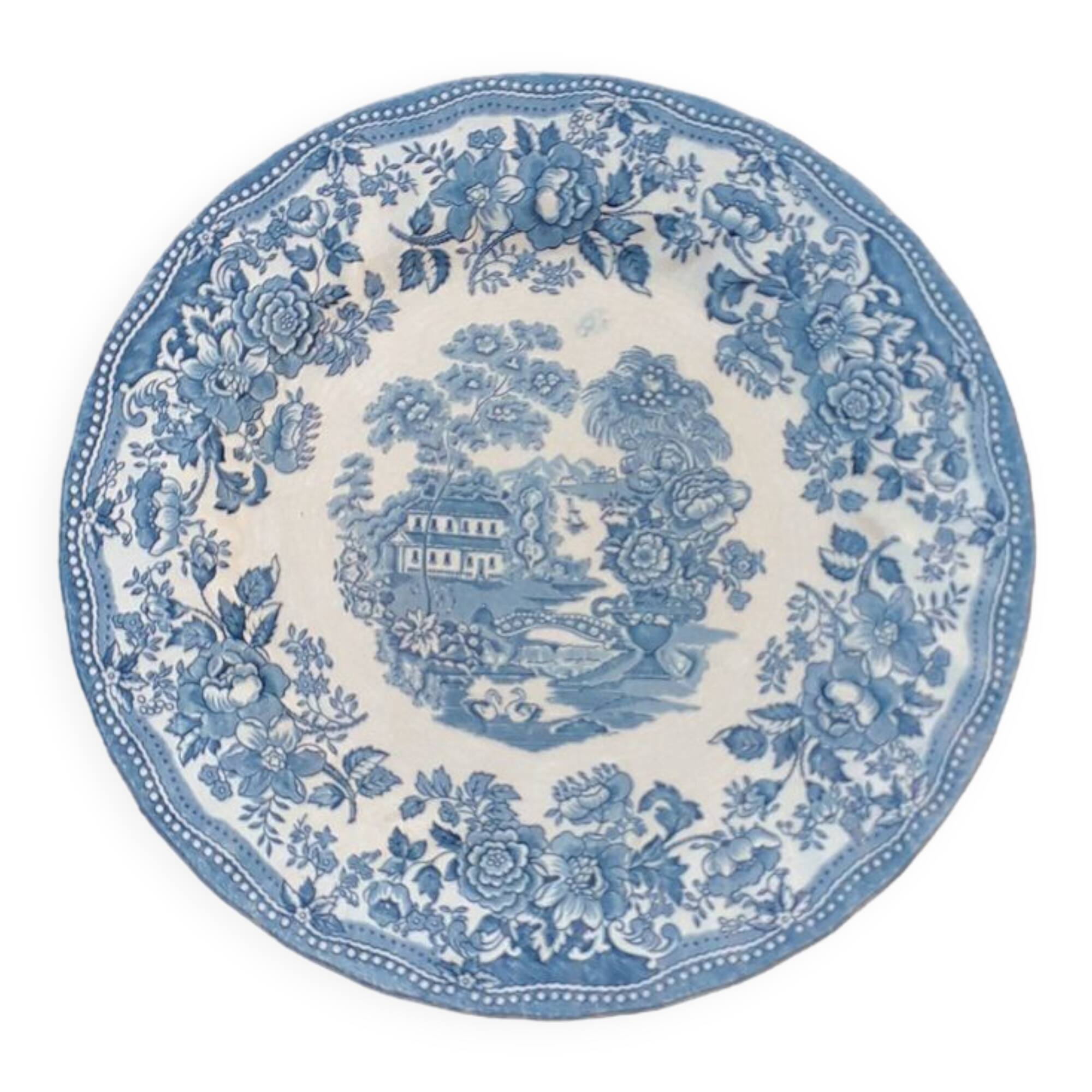Assiette porcelaine anglaise vintage - myott - 1982